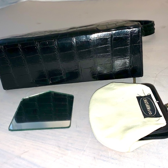 Vintage ALLIGATOR I. Magnin Rendl Original Purse Pristine Handbag - Picture 3 of 16